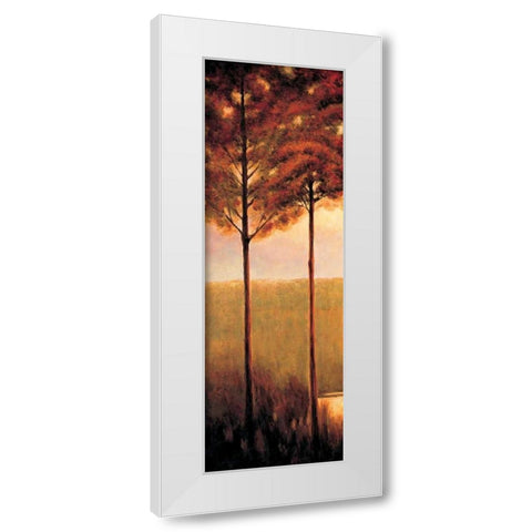 Through the Woods I White Modern Wood Framed Art Print by Thomas, Neil