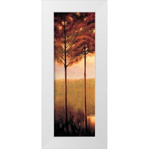 Through the Woods I White Modern Wood Framed Art Print by Thomas, Neil