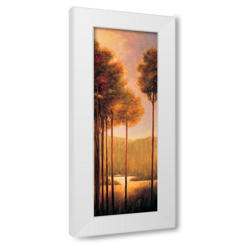 Through the Woods III White Modern Wood Framed Art Print by Thomas, Neil