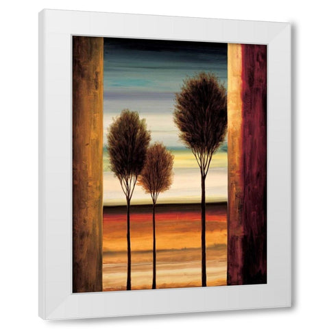 On the Horizon II White Modern Wood Framed Art Print by Thomas, Neil