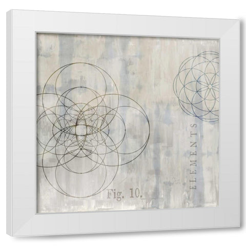 Geometrie II White Modern Wood Framed Art Print by Jeffries, Oliver