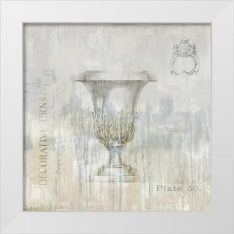Urns and Ornaments IV White Modern Wood Framed Art Print by Jeffries, Oliver