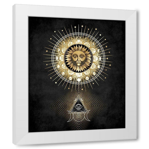 Radiant Sun II White Modern Wood Framed Art Print by Jeffries, Oliver