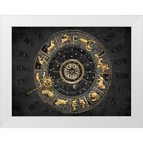 Zodiac Calendar II White Modern Wood Framed Art Print by Jeffries, Oliver
