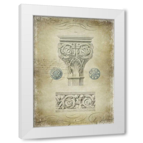 Ornamental I White Modern Wood Framed Art Print by Jeffries, Oliver