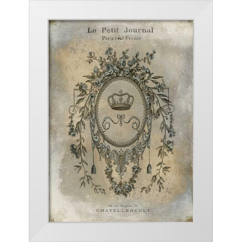 Le Petite Journal White Modern Wood Framed Art Print by Jeffries, Oliver