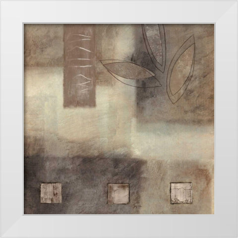 Incidentally I White Modern Wood Framed Art Print by Perry, Olivia