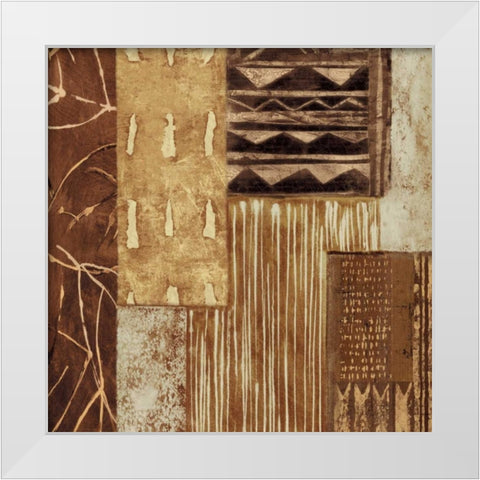 Naturally I White Modern Wood Framed Art Print by Perry, Olivia