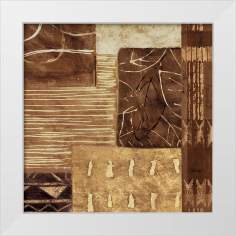 Naturally II White Modern Wood Framed Art Print by Perry, Olivia