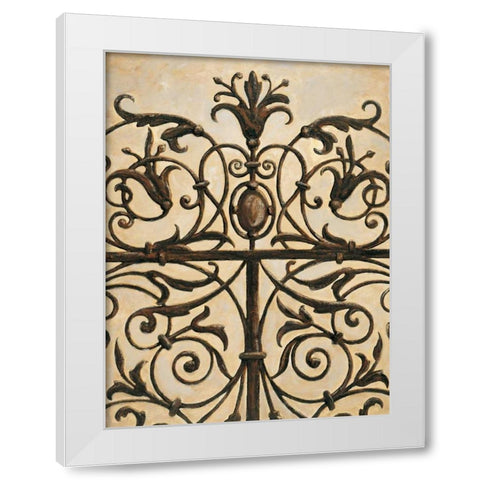Gatekeeper I White Modern Wood Framed Art Print by Segovia, Pablo