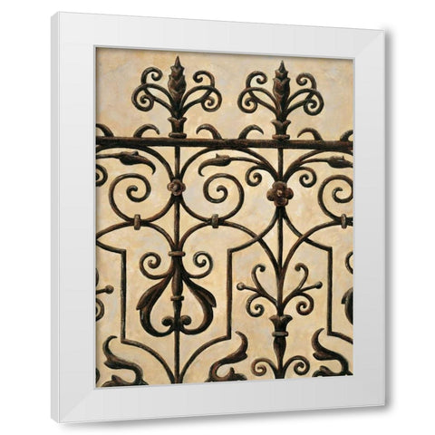 Gatekeeper II White Modern Wood Framed Art Print by Segovia, Pablo
