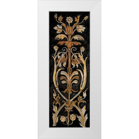 Classic Scroll I White Modern Wood Framed Art Print by Segovia, Pablo