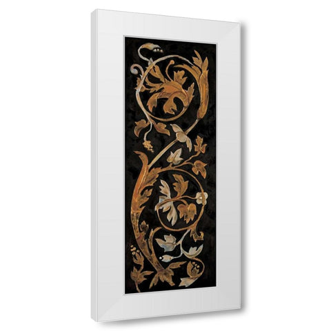 Classic Scroll II White Modern Wood Framed Art Print by Segovia, Pablo