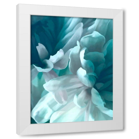 Chrysanthemum XV White Modern Wood Framed Art Print by Pollard, David