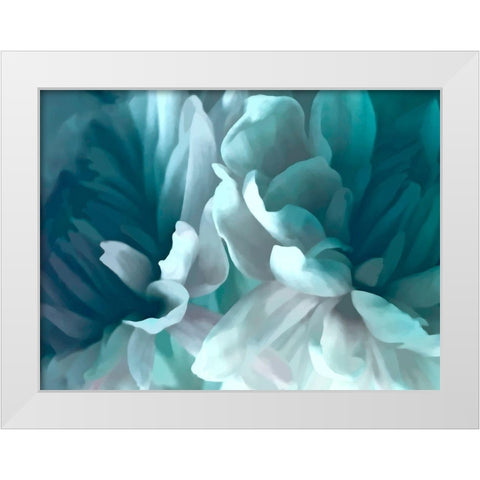 Chrysanthemum XVI White Modern Wood Framed Art Print by Pollard, David