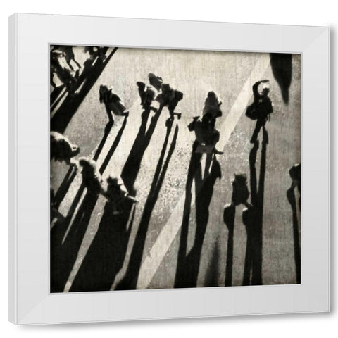 Pedestrian II White Modern Wood Framed Art Print by English, Paul