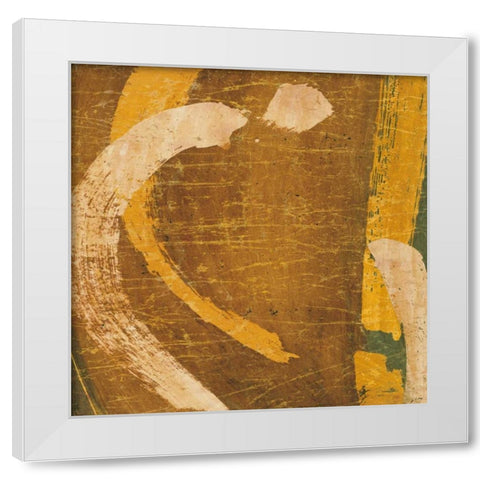 In Motion II White Modern Wood Framed Art Print by Langham, Patrick