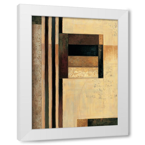 Direct I White Modern Wood Framed Art Print by Sanderson, Paul