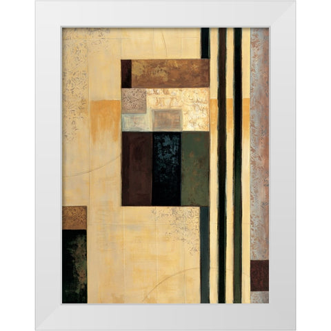 Direct II White Modern Wood Framed Art Print by Sanderson, Paul