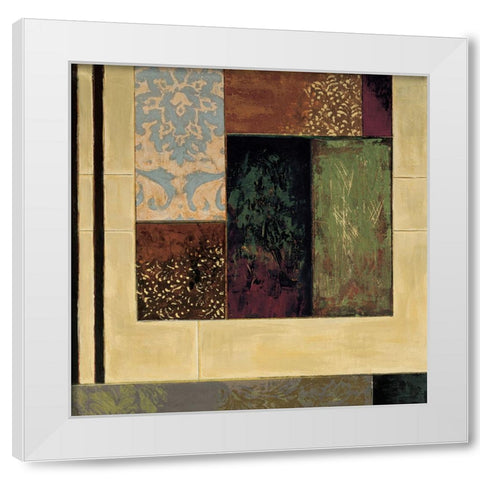 Inside Edition II White Modern Wood Framed Art Print by Sanderson, Paul