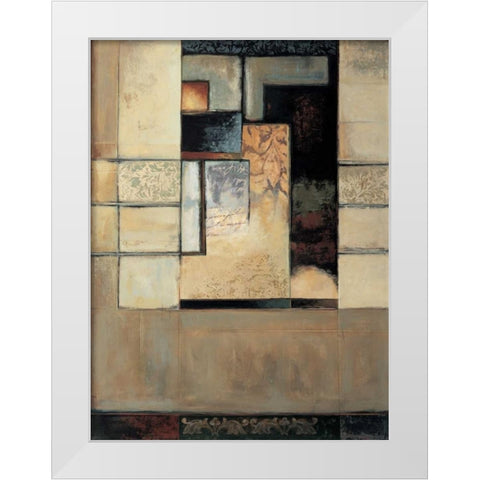 This Way I White Modern Wood Framed Art Print by Sanderson, Paul