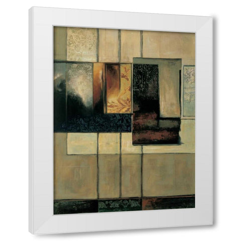 This Way II White Modern Wood Framed Art Print by Sanderson, Paul