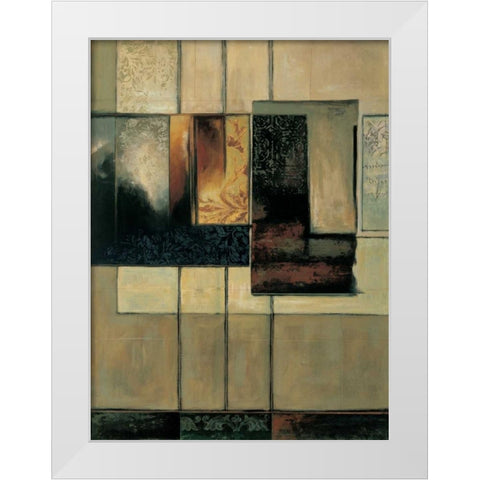 This Way II White Modern Wood Framed Art Print by Sanderson, Paul