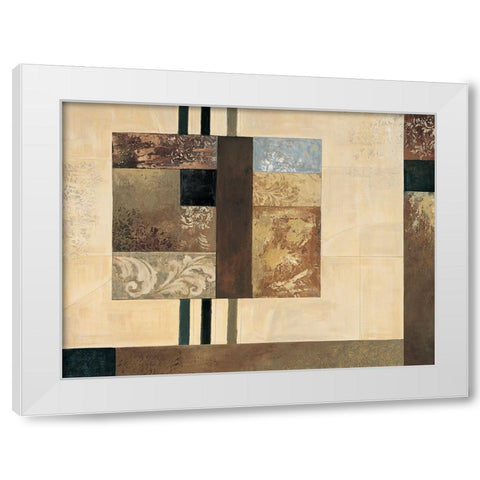 Advantage I White Modern Wood Framed Art Print by Sanderson, Paul