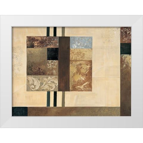 Advantage I White Modern Wood Framed Art Print by Sanderson, Paul