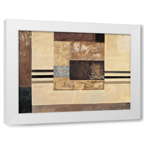 Advantage II White Modern Wood Framed Art Print by Sanderson, Paul