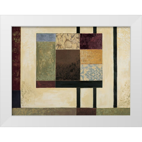 Perspective I White Modern Wood Framed Art Print by Sanderson, Paul
