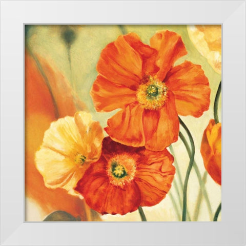 Champs de coquelicots I White Modern Wood Framed Art Print by Viollet, Pierre