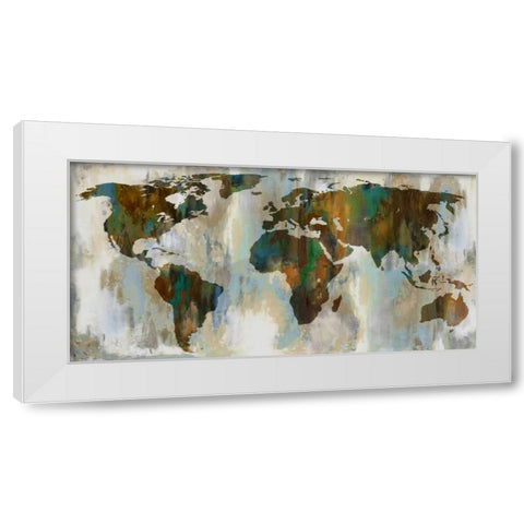 World  of Color White Modern Wood Framed Art Print by Brennan, Russell