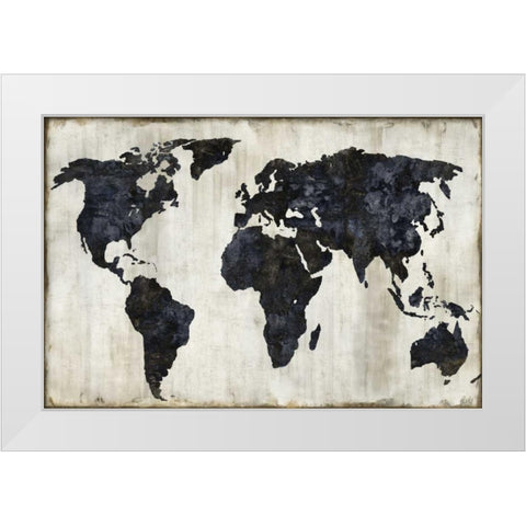 The World II White Modern Wood Framed Art Print by Brennan, Russell
