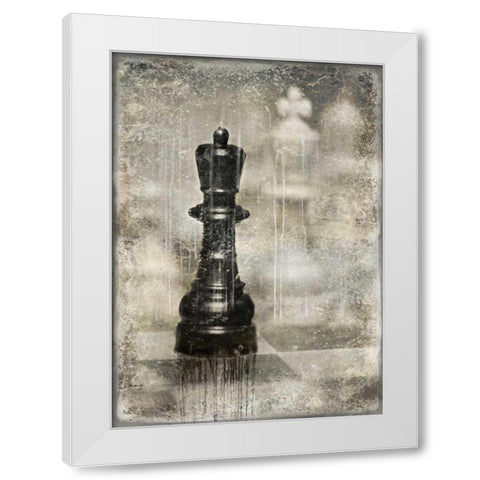 Checkmate I White Modern Wood Framed Art Print by Brennan, Russell