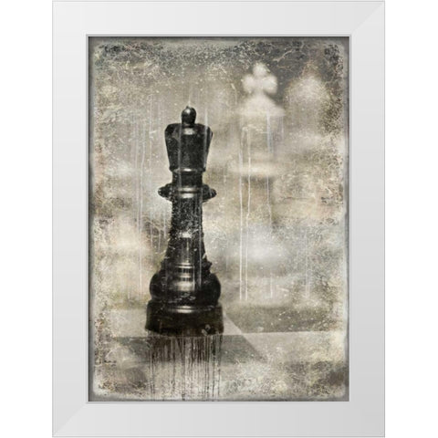 Checkmate I White Modern Wood Framed Art Print by Brennan, Russell