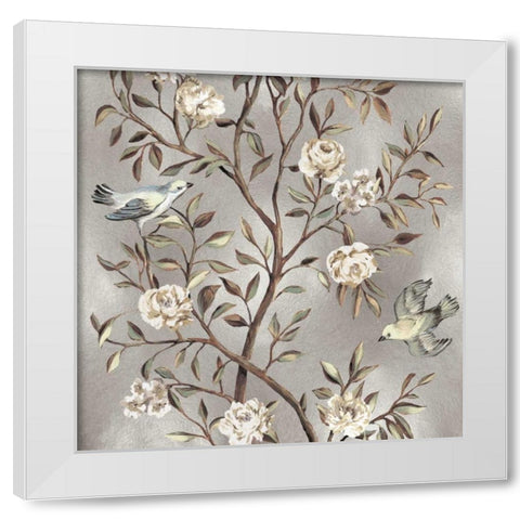 Chinoiserie II White Modern Wood Framed Art Print by Campbell, Renee