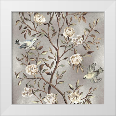 Chinoiserie II White Modern Wood Framed Art Print by Campbell, Renee