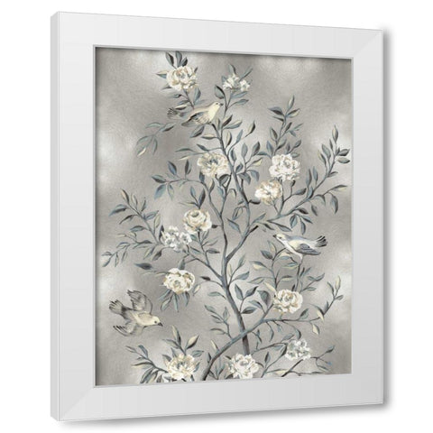 Chinoiserie III White Modern Wood Framed Art Print by Campbell, Renee
