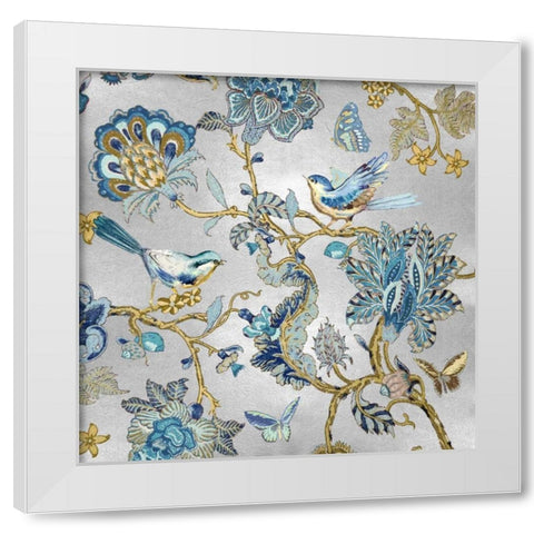 Passing Thru on Silver I White Modern Wood Framed Art Print by Campbell, Renee