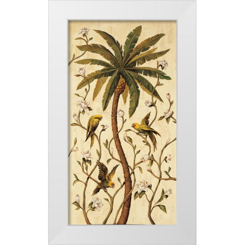 Tropical Panel II White Modern Wood Framed Art Print by Jimenez, Rodolfo