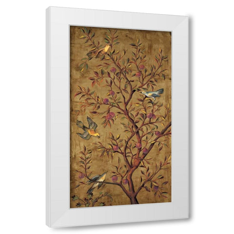 Plum Tree Panel II White Modern Wood Framed Art Print by Jimenez, Rodolfo
