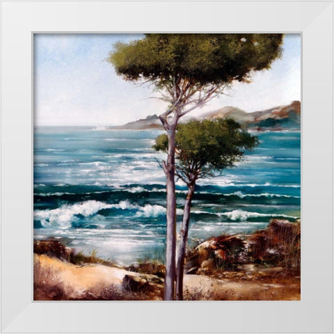 California Breeze White Modern Wood Framed Art Print by Di Scenza, Ron