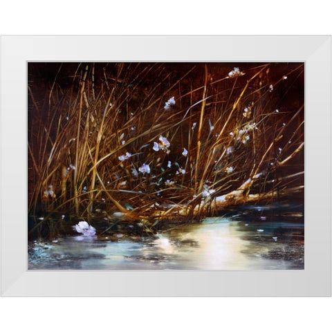 Close Up White Modern Wood Framed Art Print by DiScenza, Ron