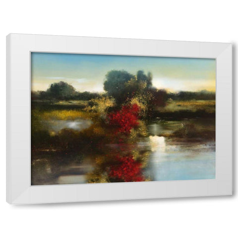 Red River White Modern Wood Framed Art Print by Di Scenza, Ron