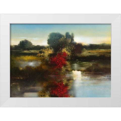 Red River White Modern Wood Framed Art Print by Di Scenza, Ron