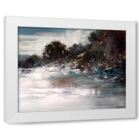 Winter Wind White Modern Wood Framed Art Print by Di Scenza, Ron