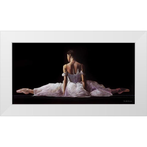 Leg Strecth White Modern Wood Framed Art Print by Di Scenza, Ron