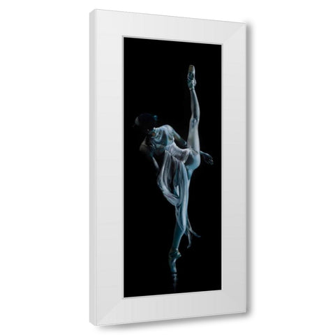 Night Shadow White Modern Wood Framed Art Print by Di Scenza, Ron