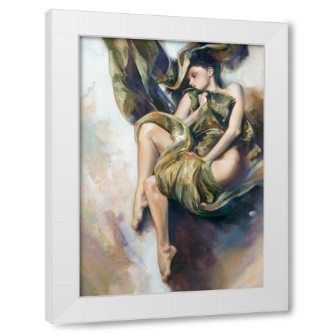 Class Act White Modern Wood Framed Art Print by Di Scenza, Ron